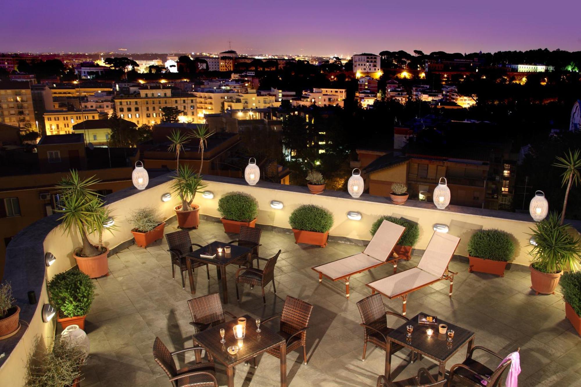 Hotel Alessandrino Róma Étterem fotó
